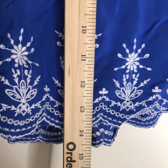 Loft ladies deep blue elastic waist casual shorts size XL flowy lightweight cute - Picture 6 of 10